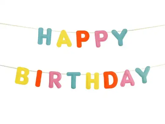 Guirnalda Feliz Bday Fieltro