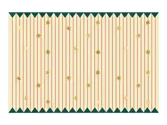 Mantel Rayas finas y Estrellas
