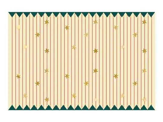 Mantel Rayas finas y Estrellas