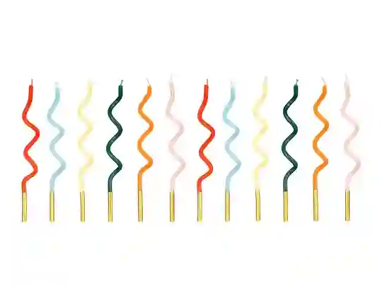 VELAS ONDULADAS MULTI - 12UD
