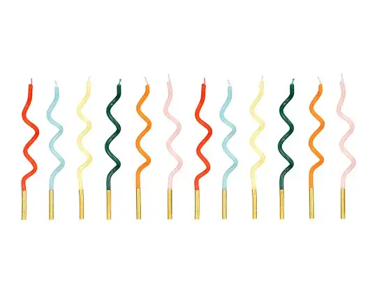 VELAS ONDULADAS MULTI - 12UD