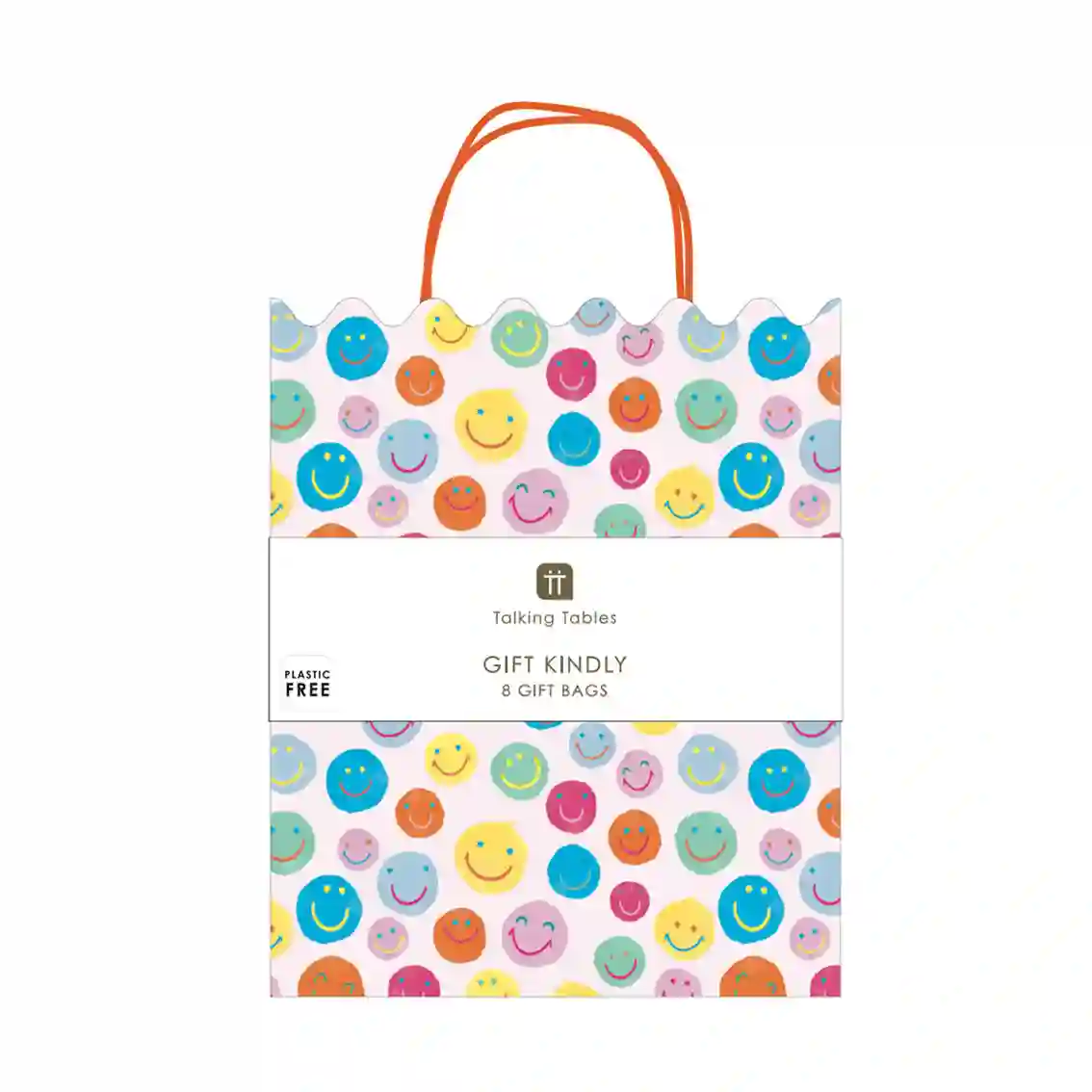 Bolsa de Papel Happy Face - 8ud