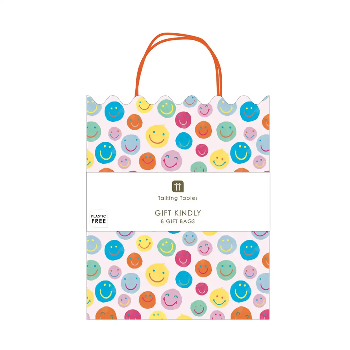 Bolsa de Papel Happy Face - 8ud