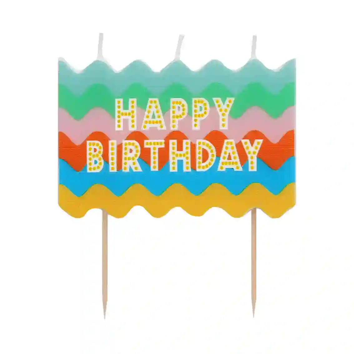 Vela Wavy Feliz cumpleaños
