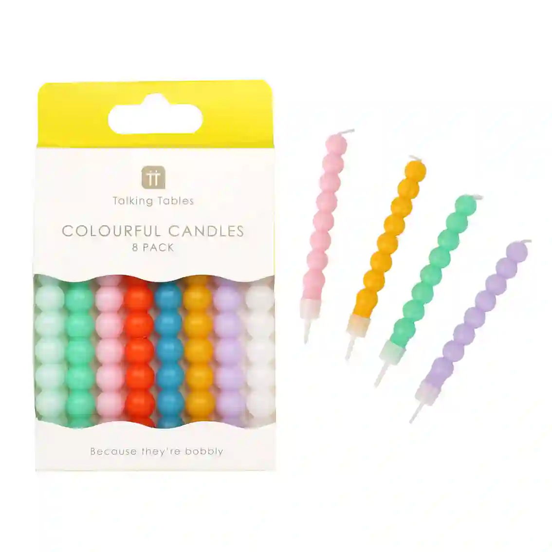 Velas Bobble Multi - 8ud