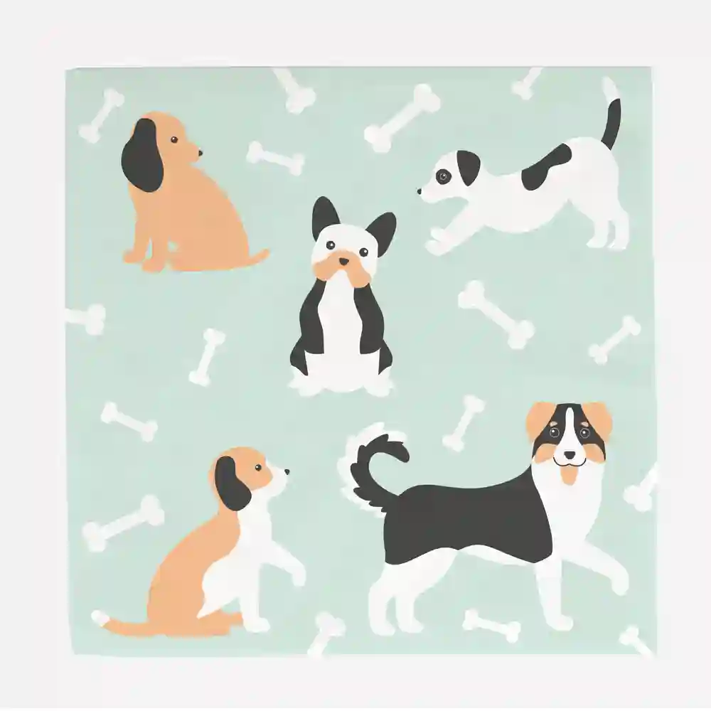 Servilletas Perritos - 20ud