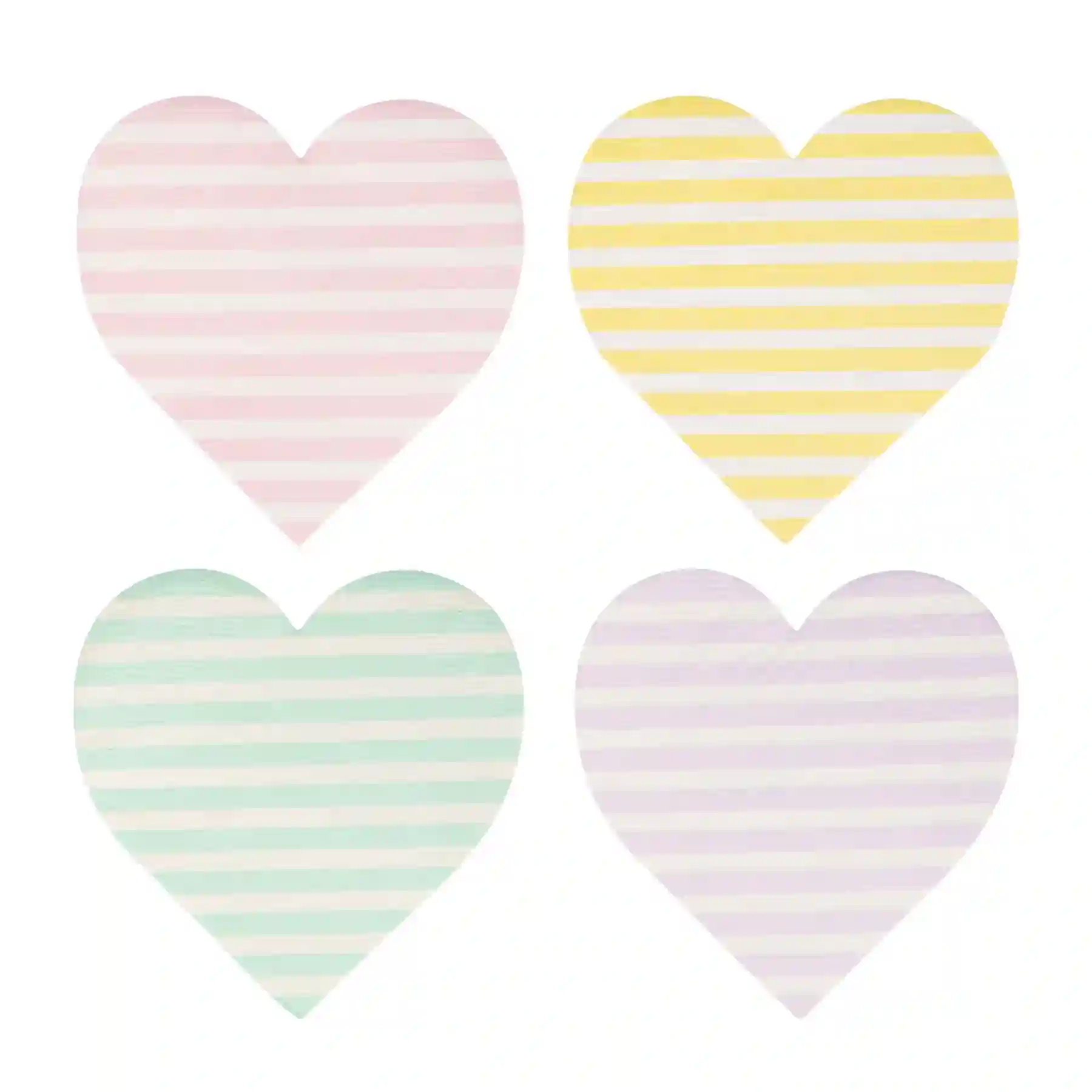 Servilletas Corazón pastel- 24ud