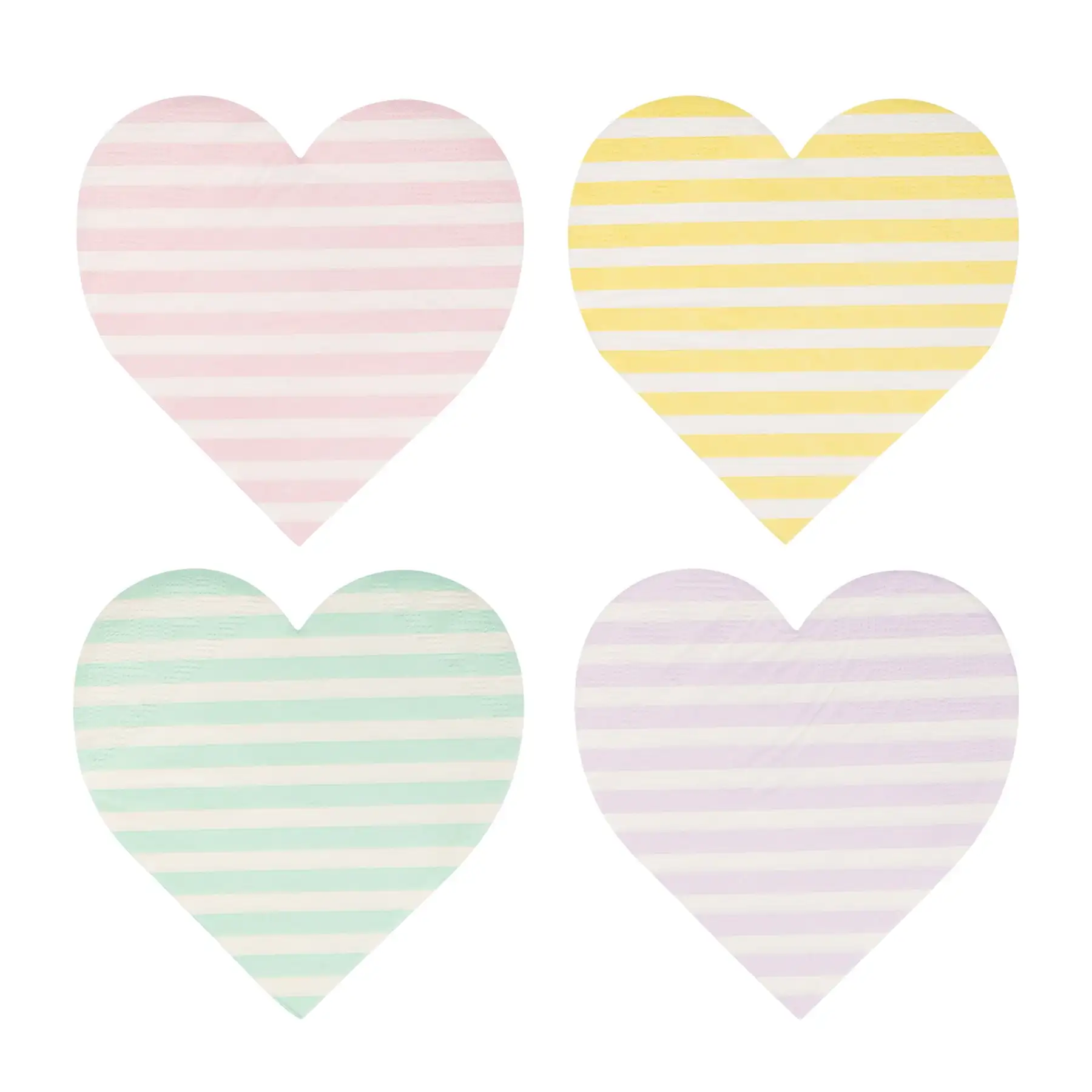 Servilletas Corazón pastel- 24ud