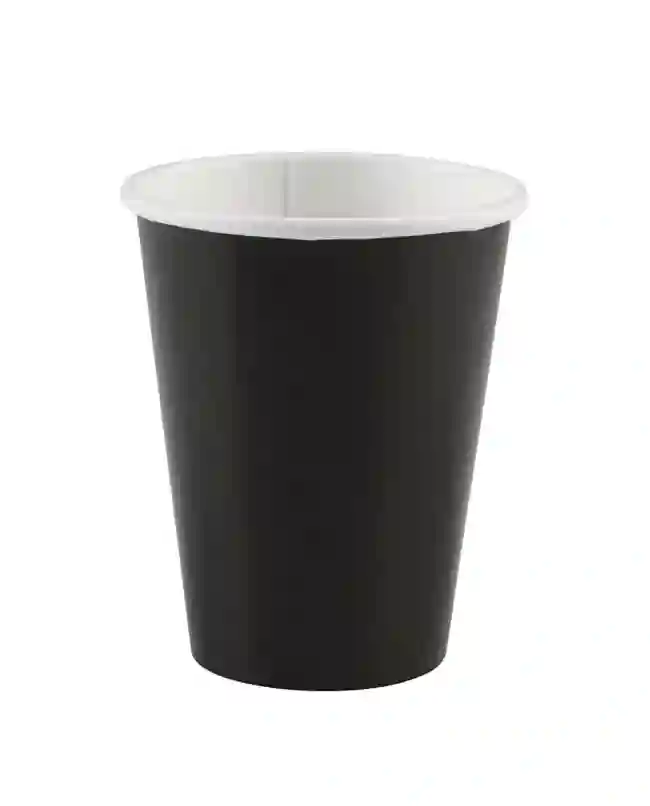 VASOS NEGROS -8ud