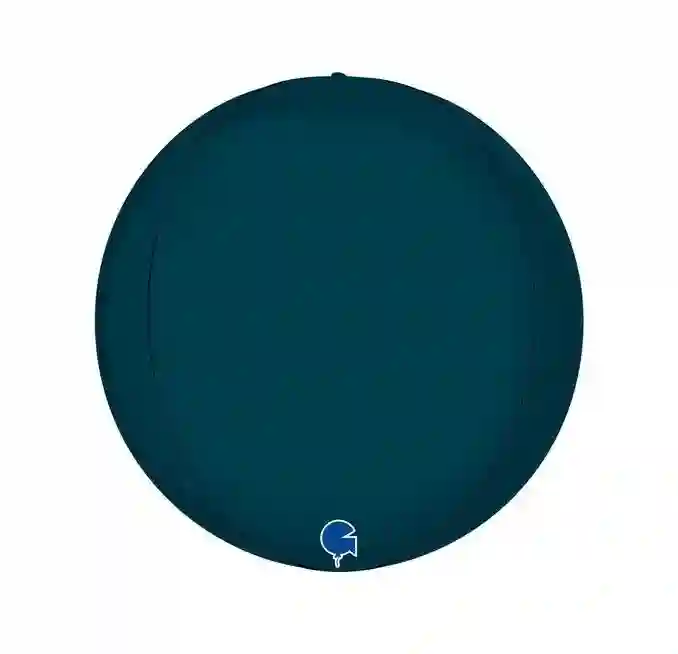 GLOBO BOLA METALICA AZUL MARINO CON HELIO