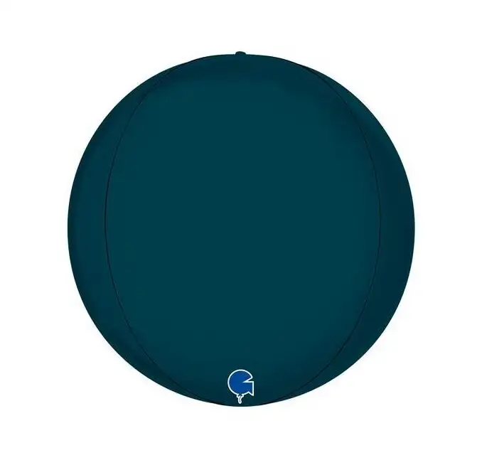 GLOBO BOLA METALICA AZUL MARINO CON HELIO