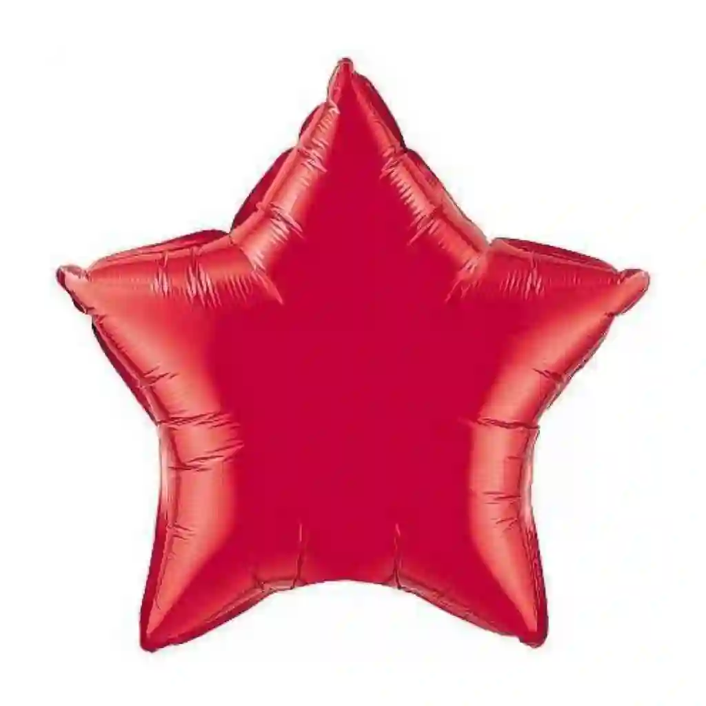 Globo Estrella Pequeña Roja Con Helio
