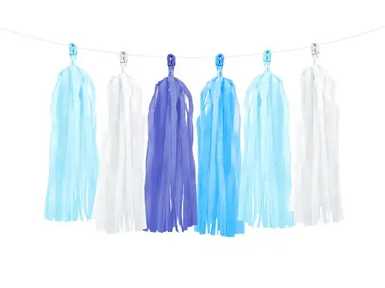 Guirnalda Tassel Azul