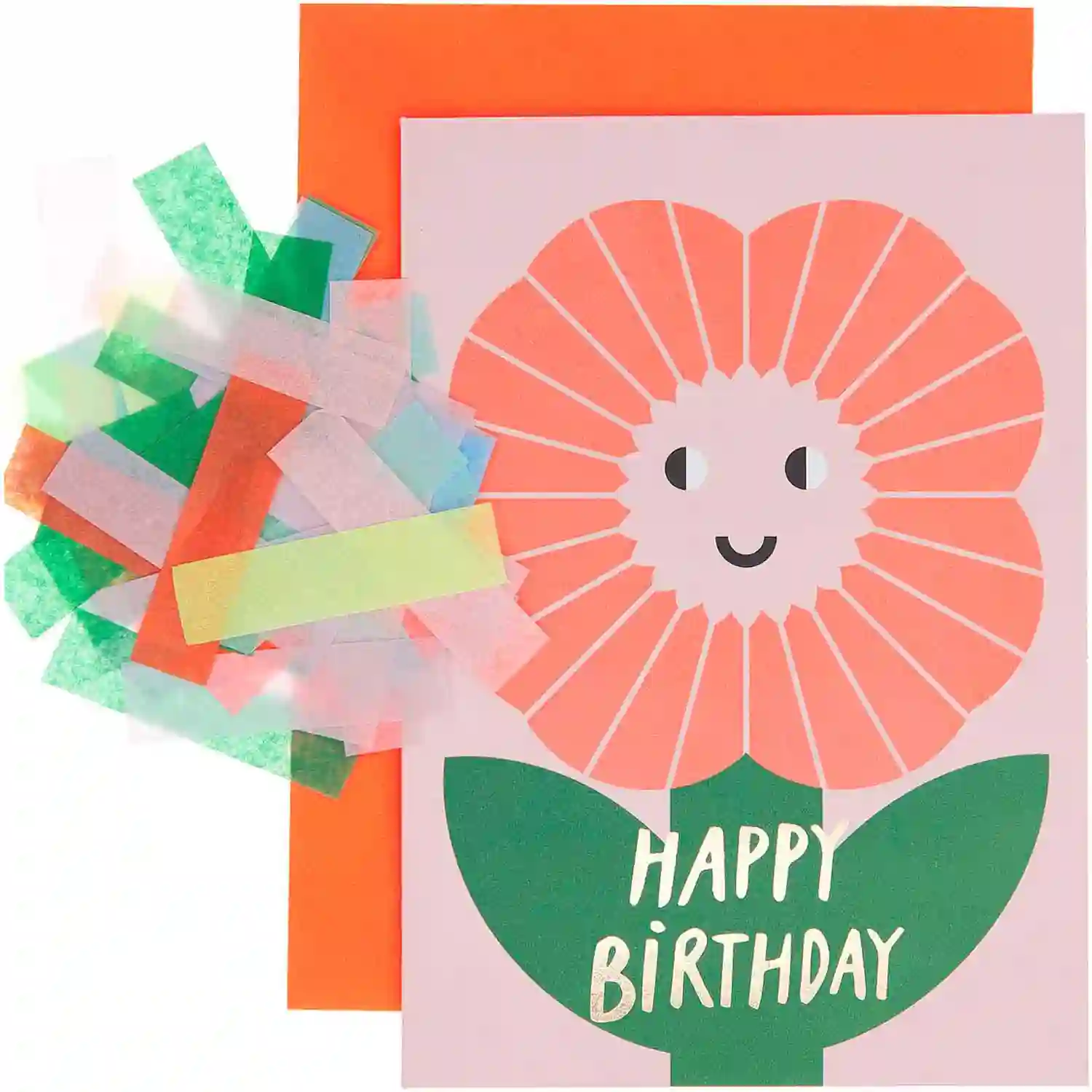 Tarjeta feliz cumpleaños flor