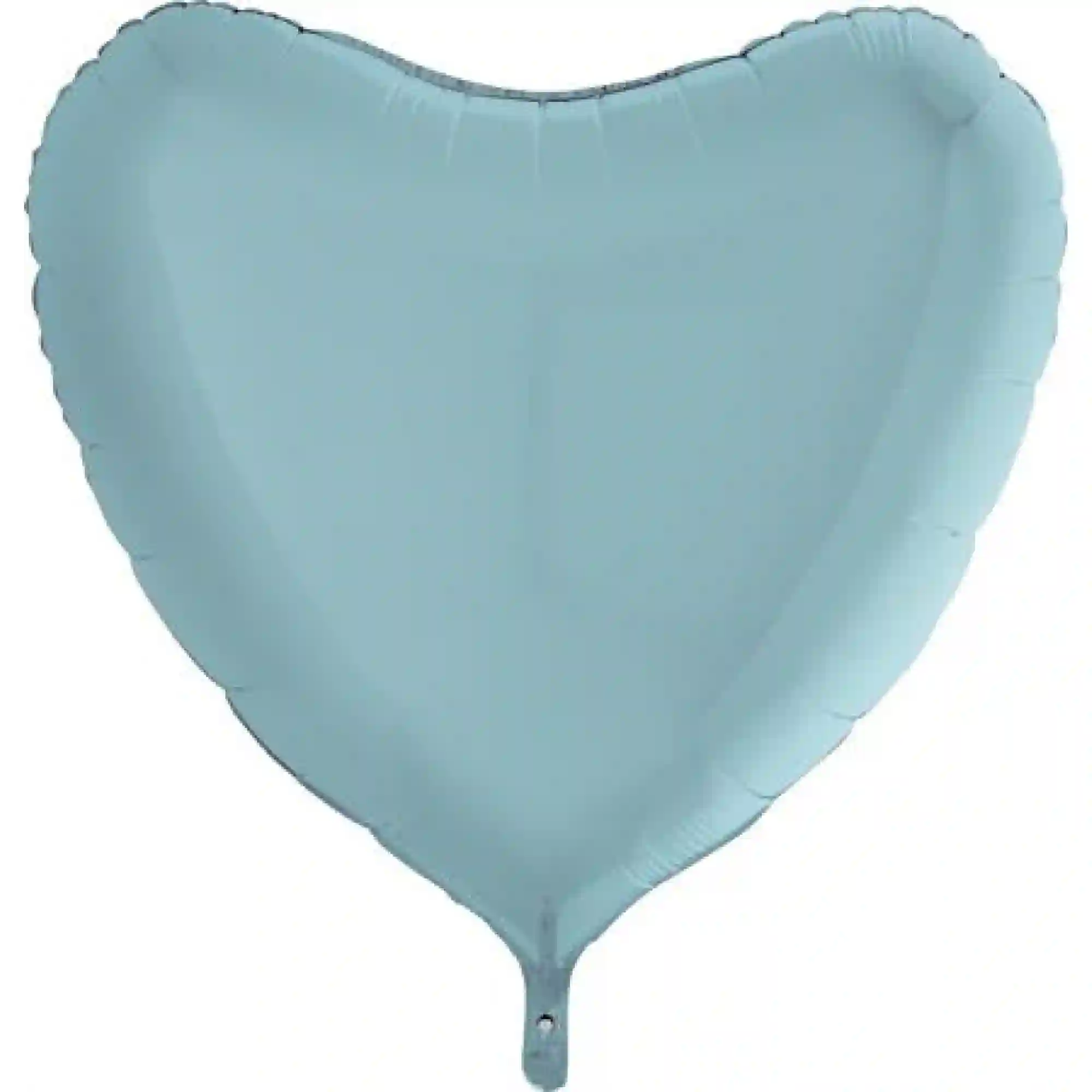 GLOBO CORAZÓN GRANDE AZUL CLARO CON HELIO