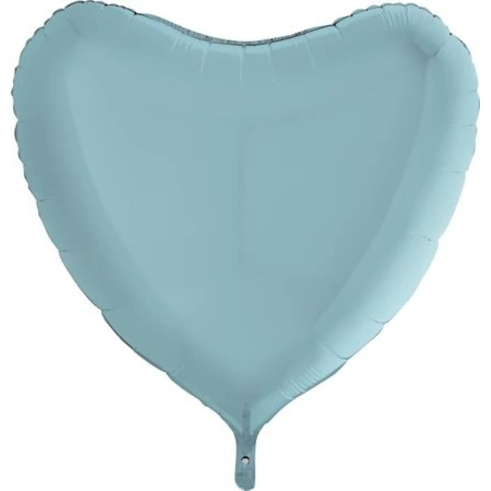 GLOBO CORAZÓN GRANDE AZUL CLARO CON HELIO