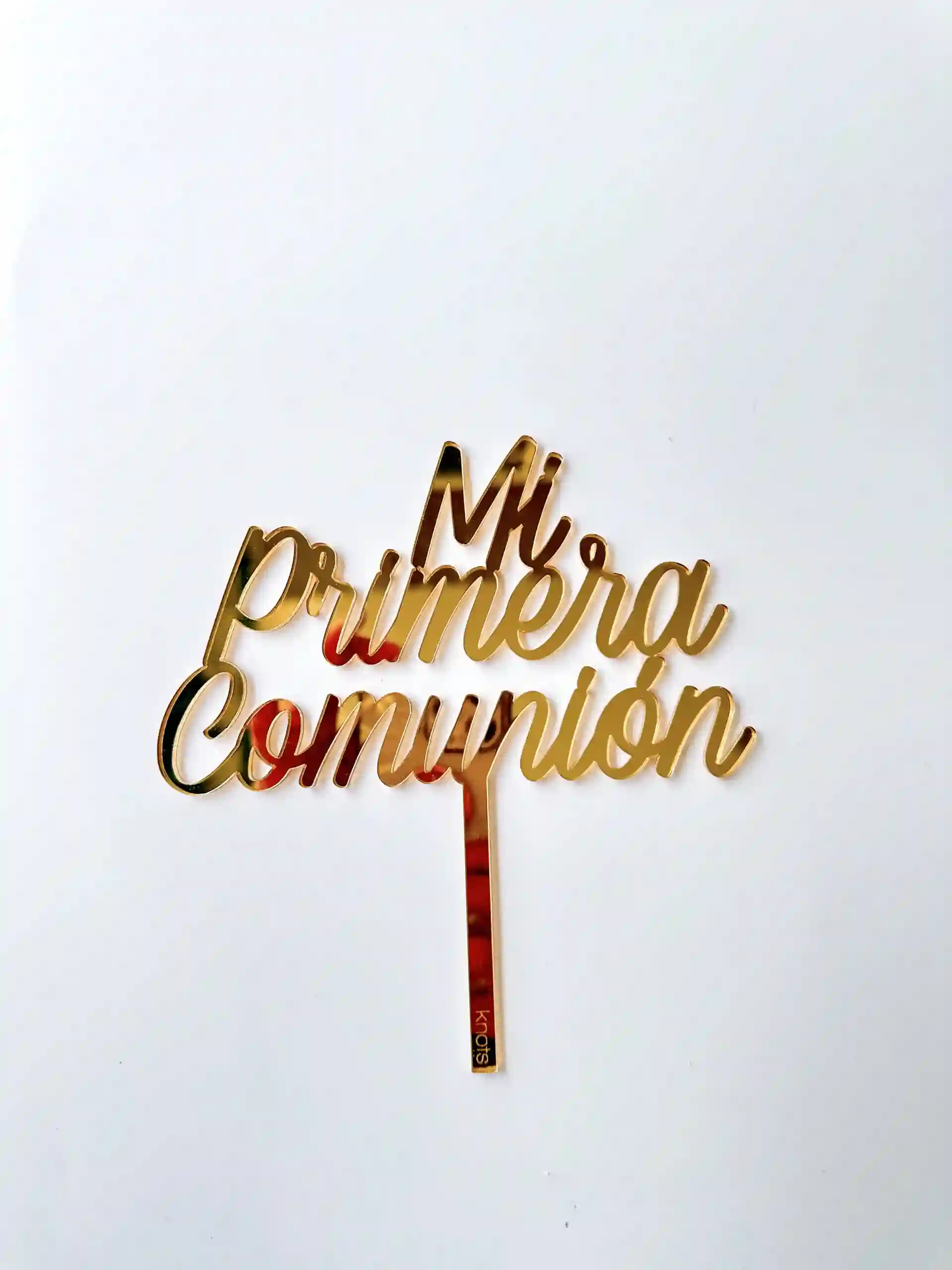 Topper Mi Primera Comunión Oro
