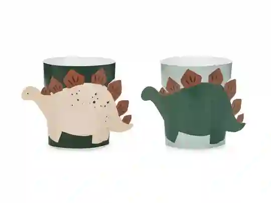 Deco Vasos Dino - 6 UD