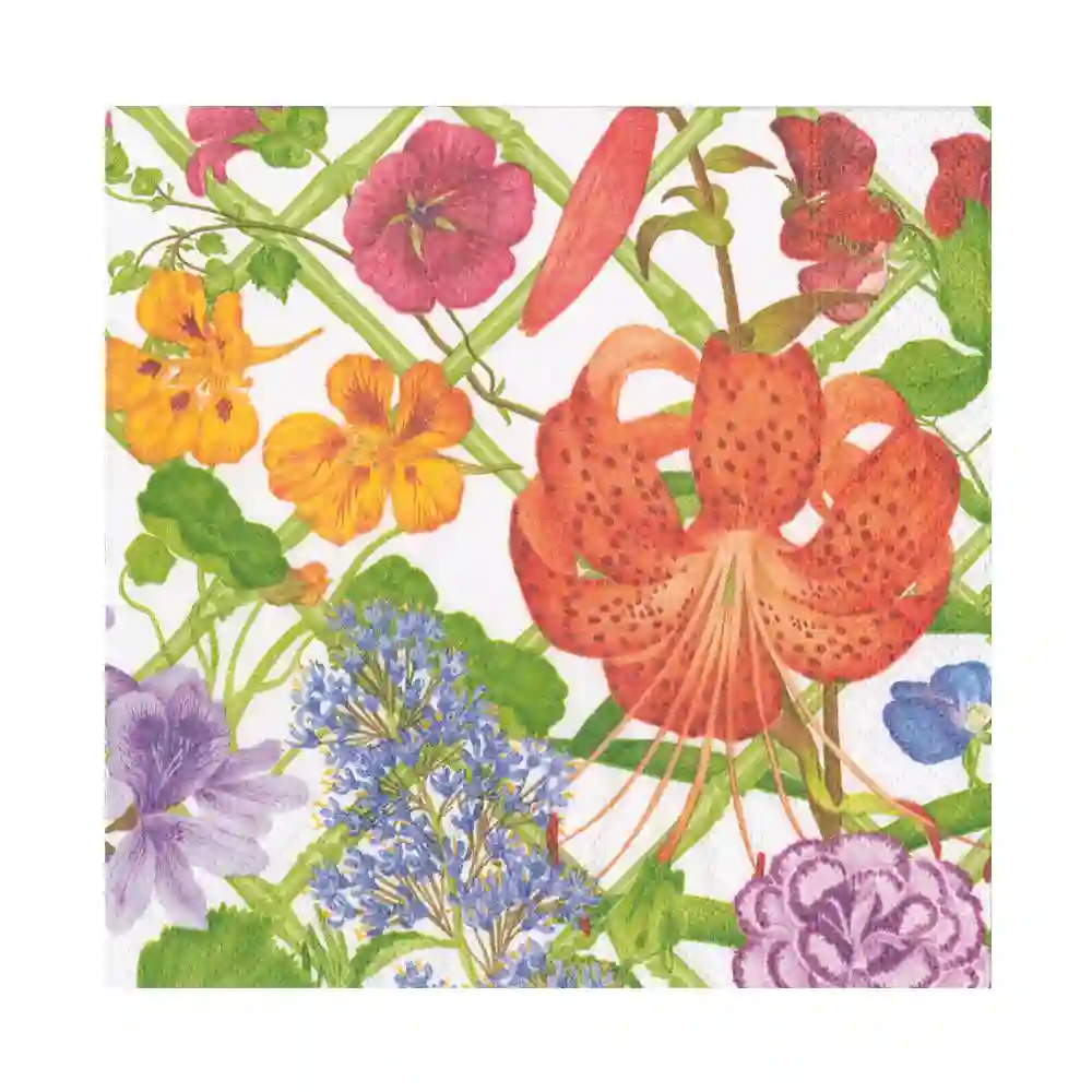 SERVILLETAS LUNCH FLORAL TRELLIS - 20ud