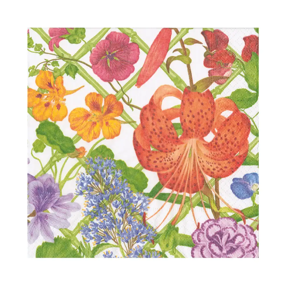 SERVILLETAS LUNCH FLORAL TRELLIS - 20ud
