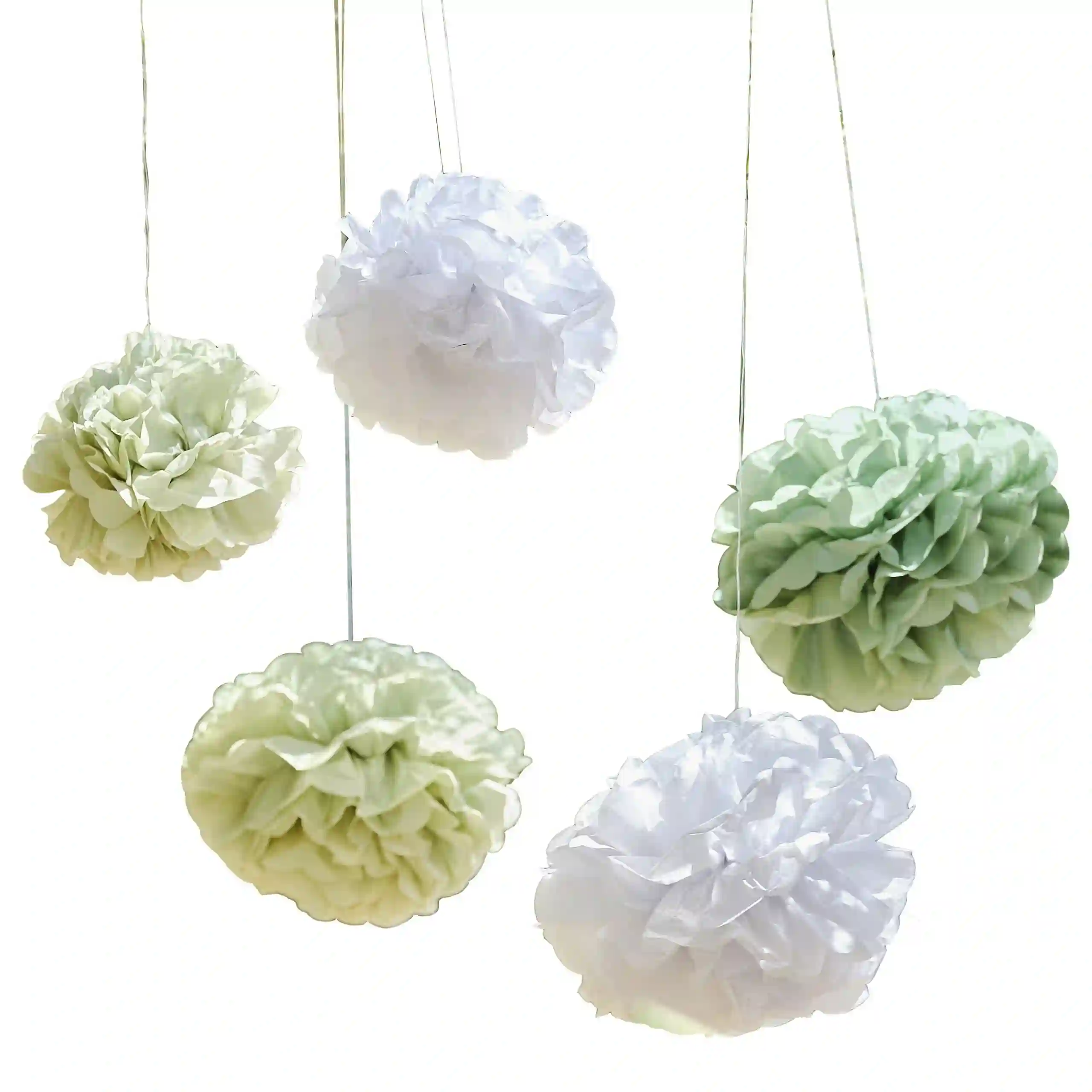 Pompones Papel Seda - 5UD