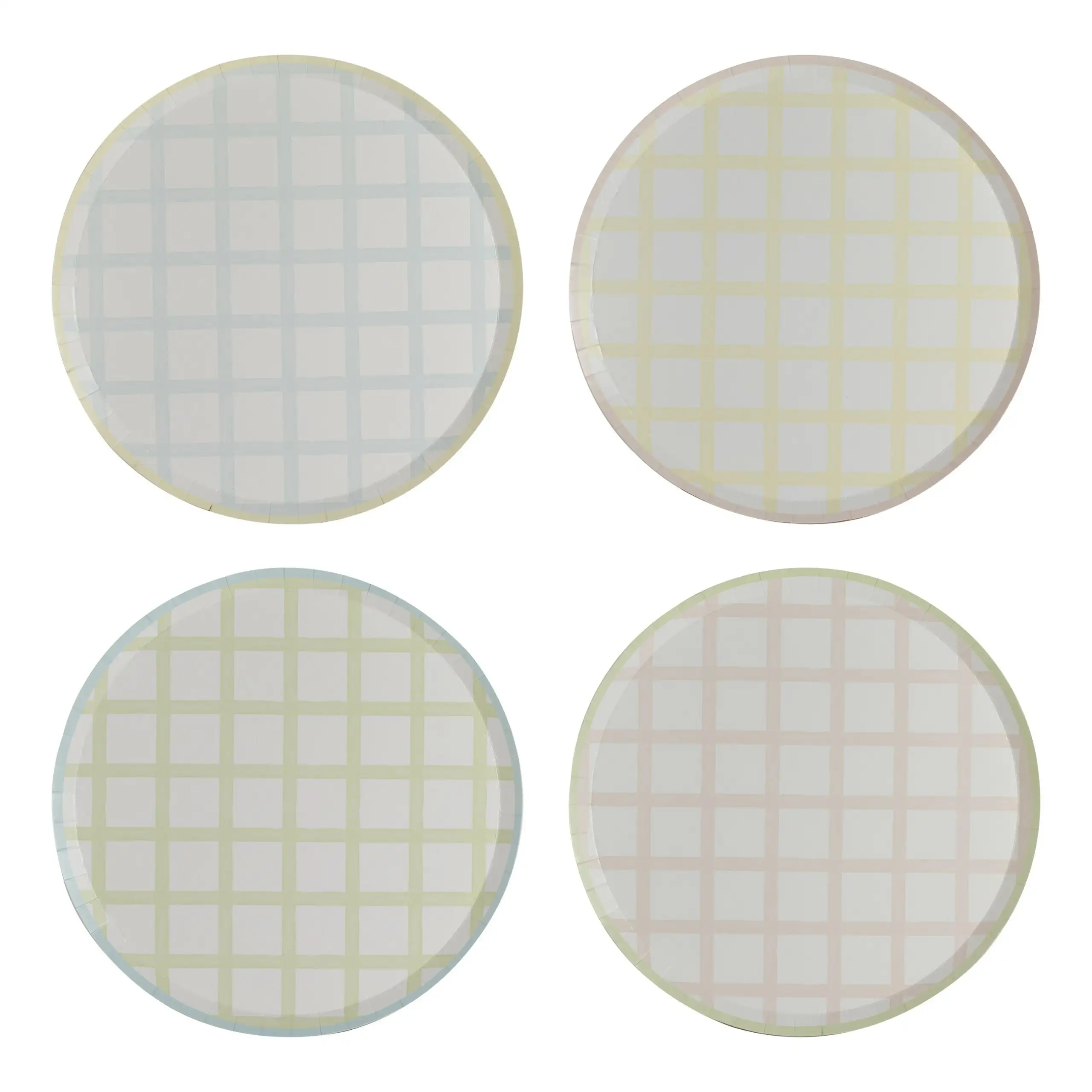 PLATOS VICHY PASTEL - 8ud