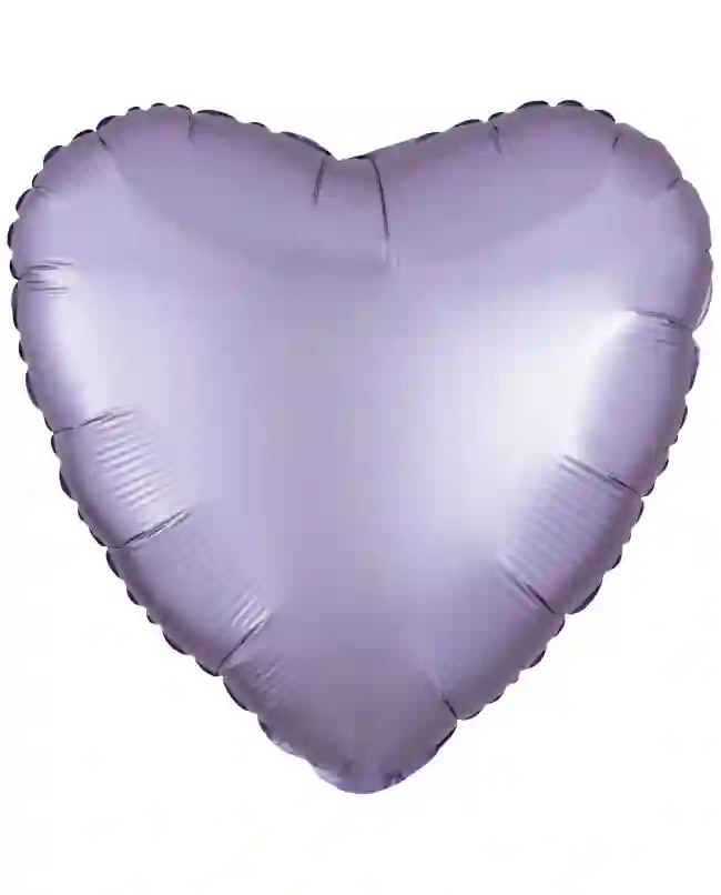 Globo Corazón Pequeño Lila Con Helio