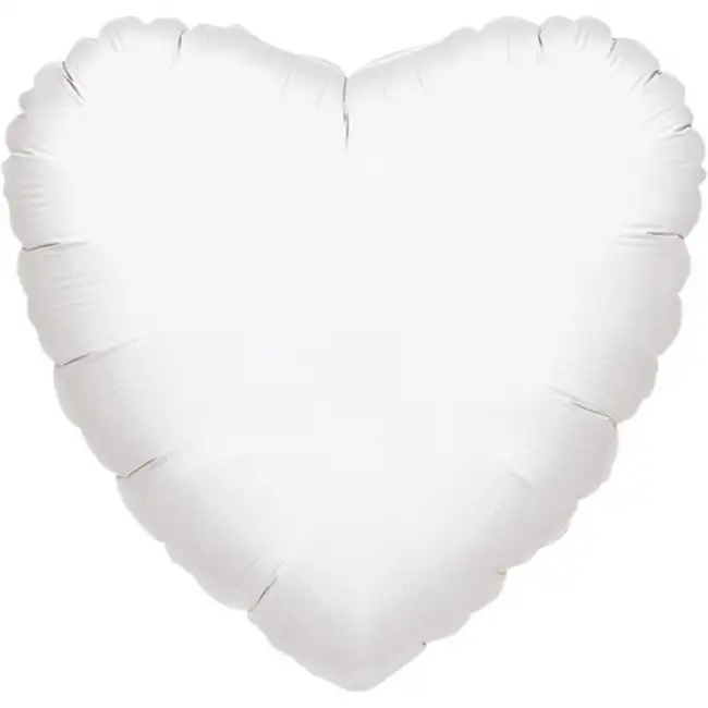 GLOBO CORAZÓN PEQUEÑO BLANCO CON HELIO