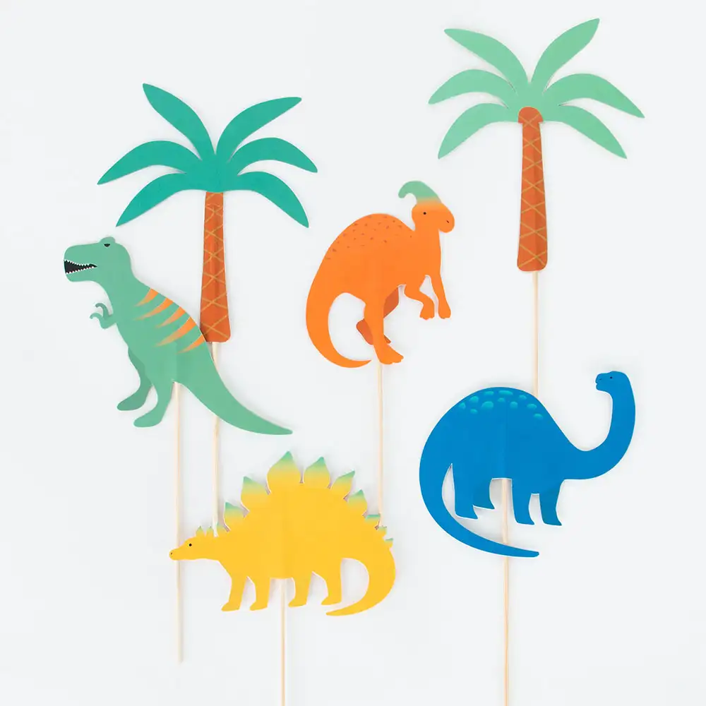 TOPPER TARTA DINO - 6UD