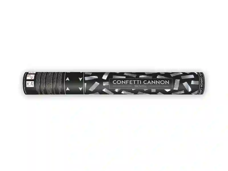 Cañón confeti plata 40cm