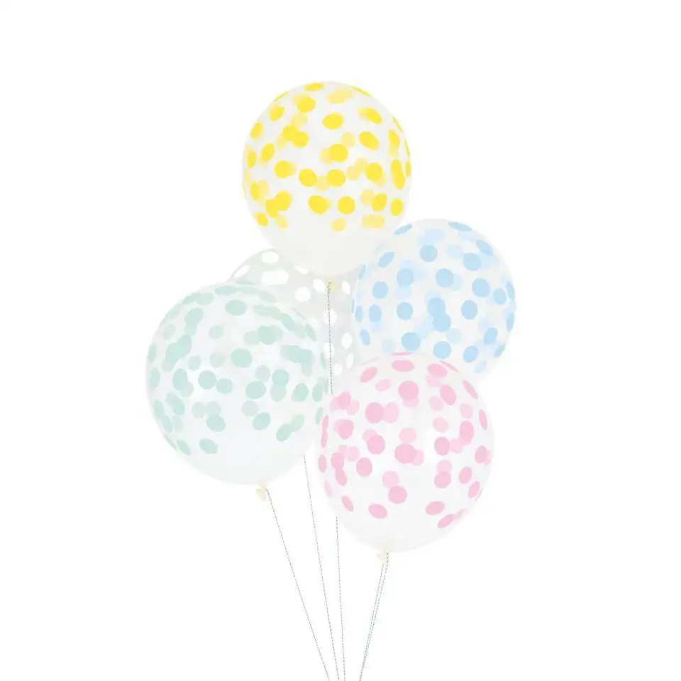 Globos lunares pastel con helio - 5ud