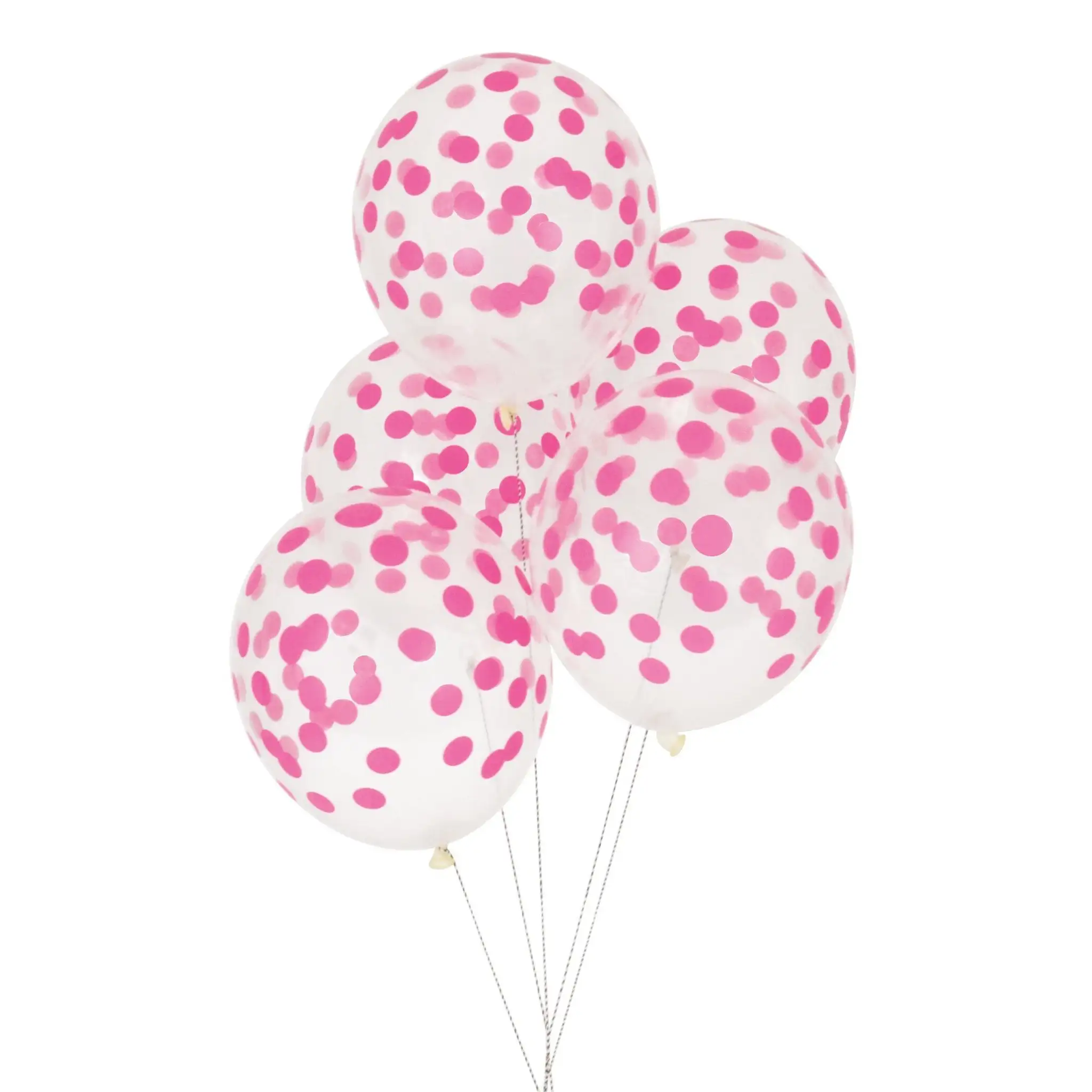 Globos lunares fuchsias con helio - 5ud