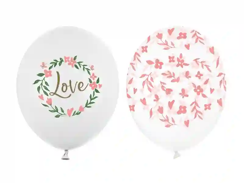 Globos Flores Love Con Helio- 5ud
