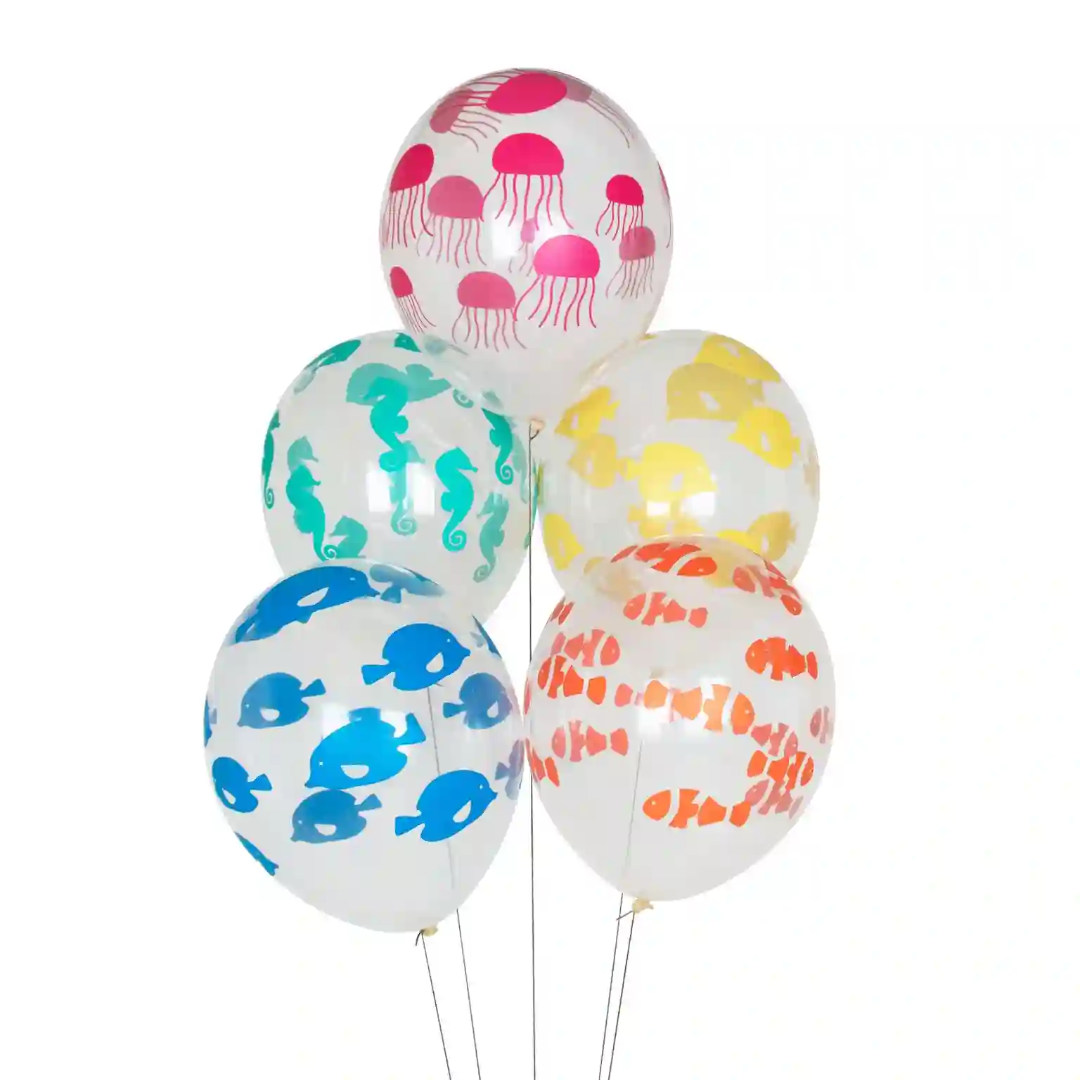 GLOBOS ANIMALES MAR CON HELIO - 5ud