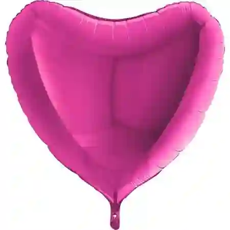 Globo Corazón Grande Fuchsia Con Helio