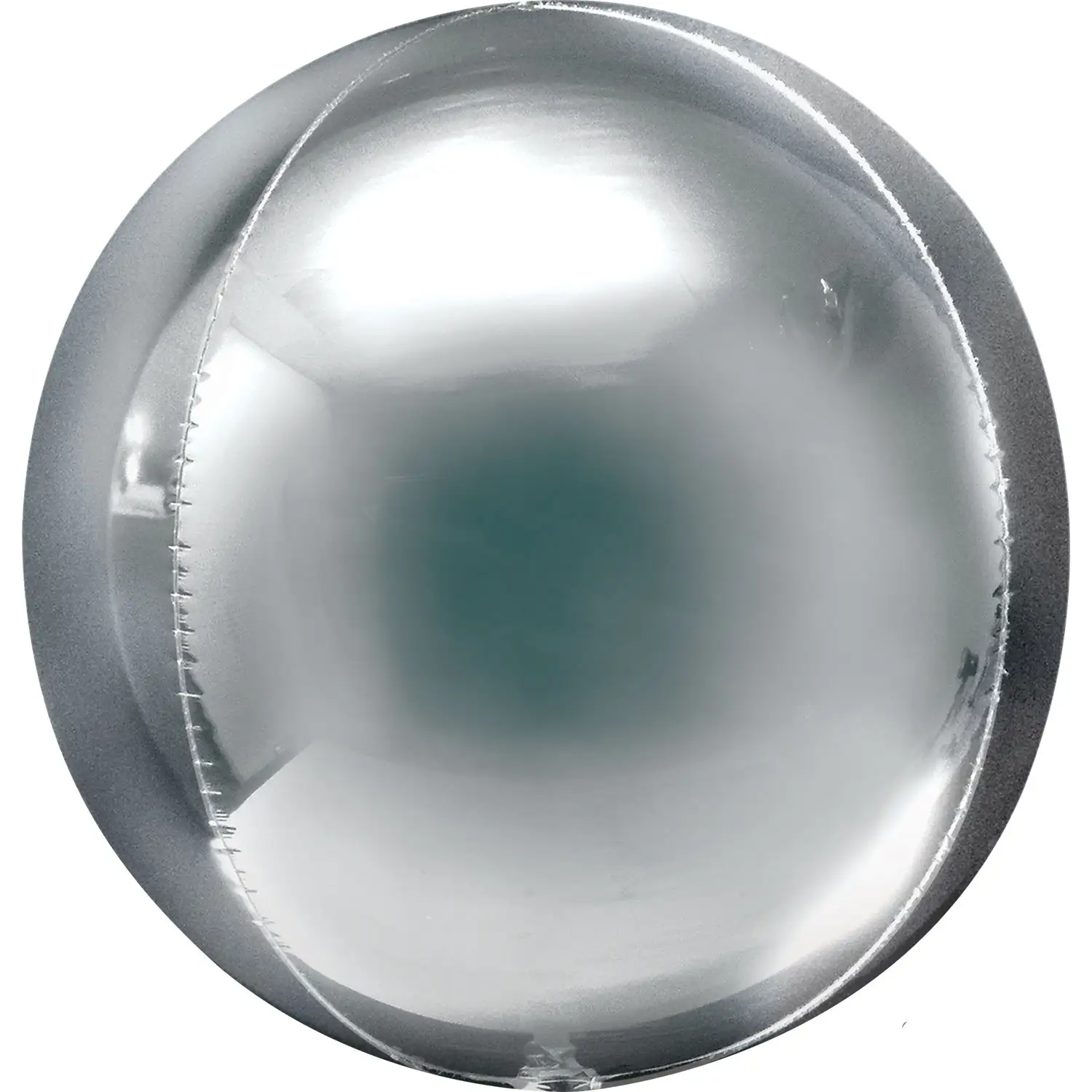 Globo Bola Metálica Plata Con Helio