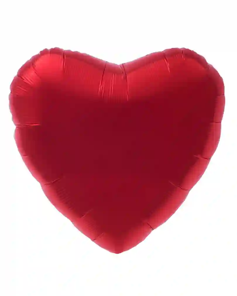 Globo Corazón Pequeño Rojo Con Helio