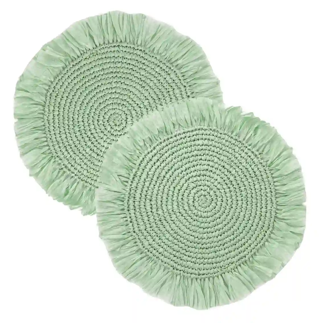 Individuales rafia menta - 2ud