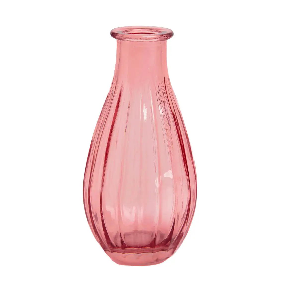 Mini Jarron Cristal Rosado