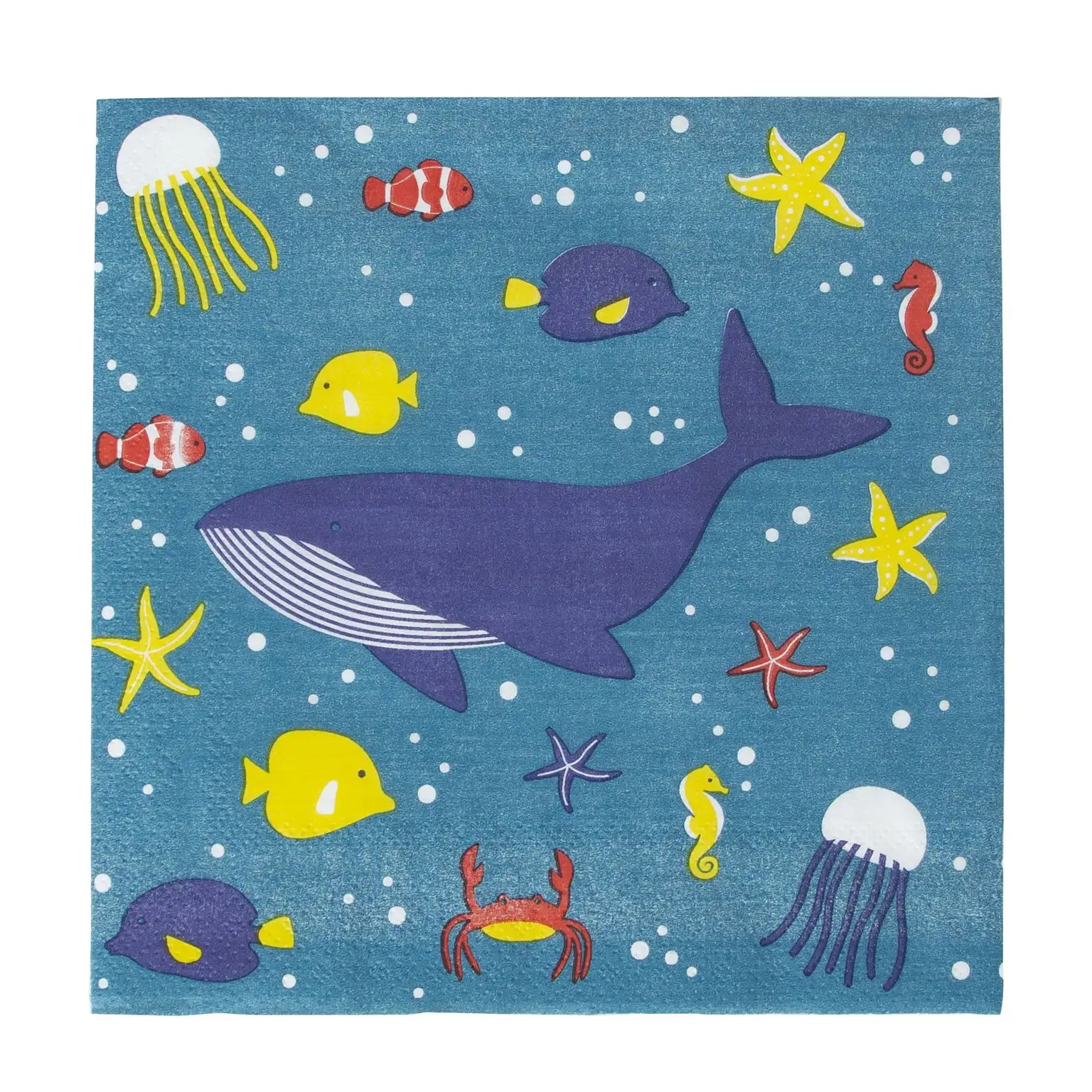 SERVILLETAS ANIMALES MAR - 20ud