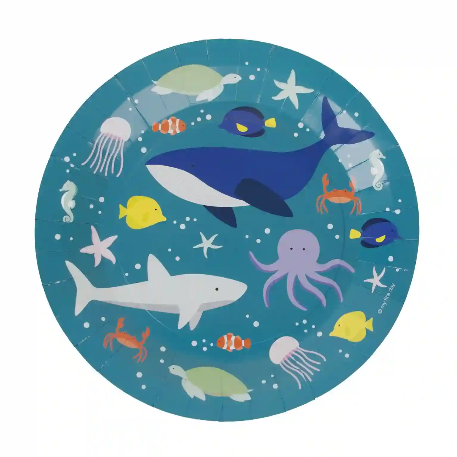 Platos en animales mar - 8ud