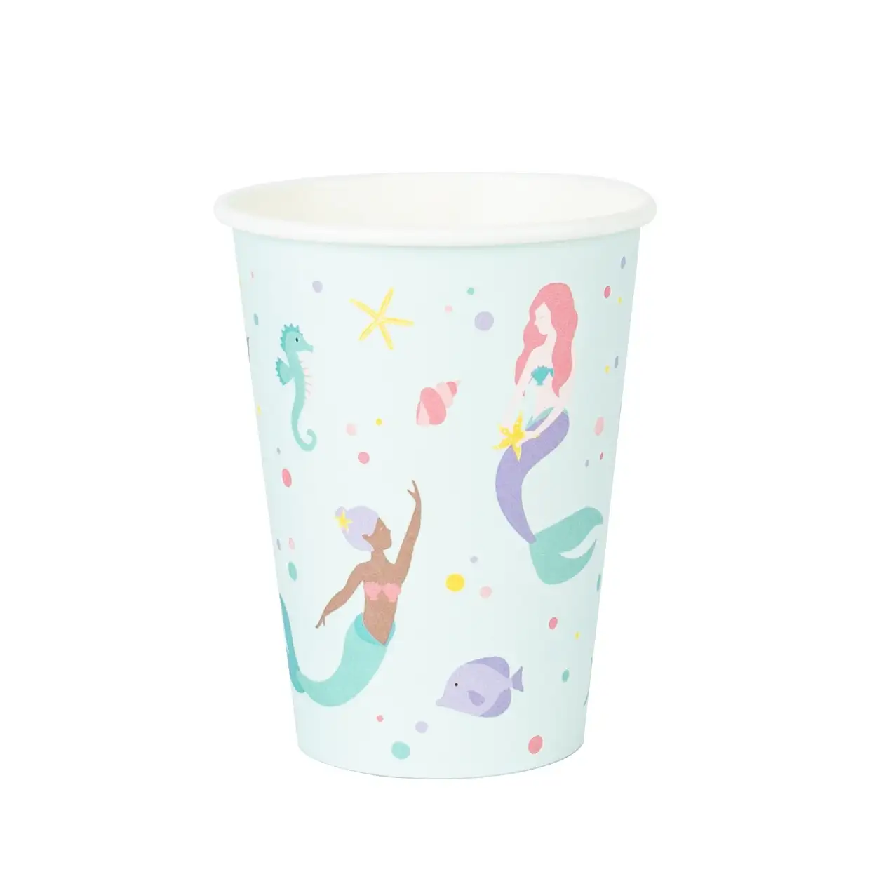 Vasos Sirena Pastel - 8ud