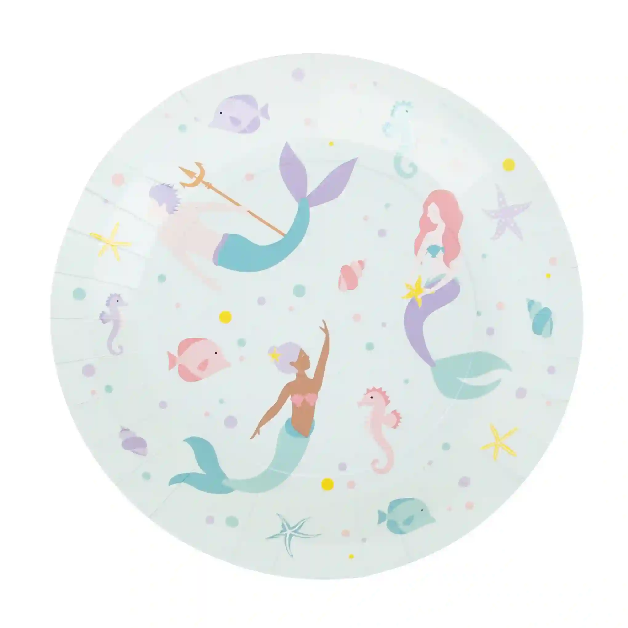 Platos Sirena Pastel - 8UD