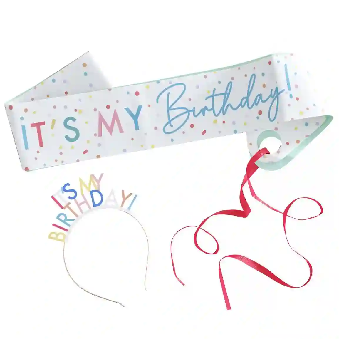 Diadema y banda es mi cumpleaños