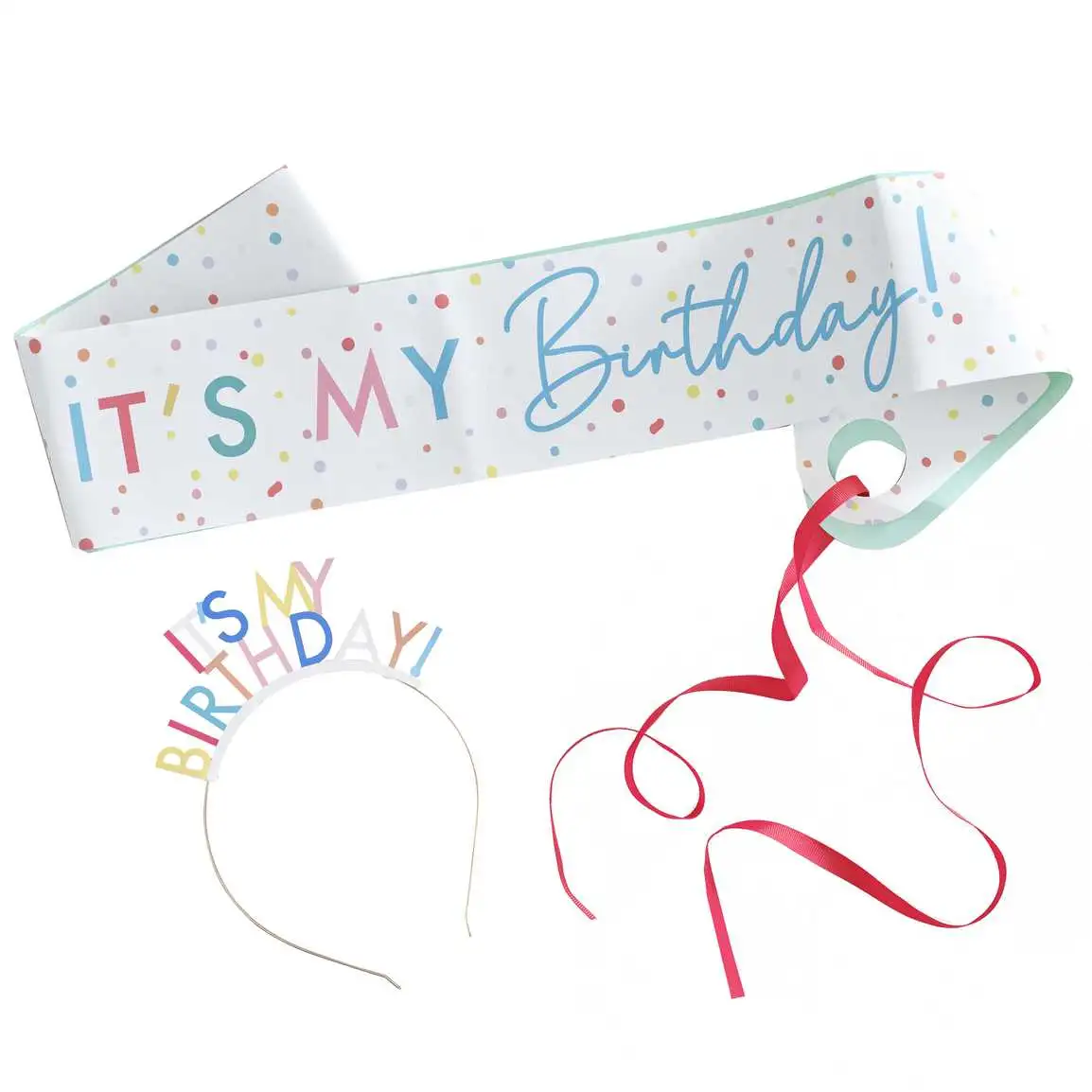 Diadema y banda es mi cumpleaños