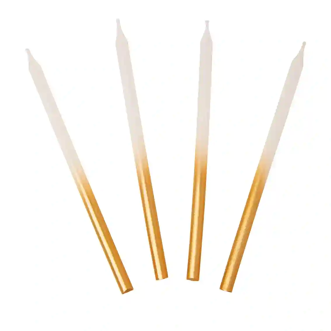 VELAS DEGRADADAS ORO - 16ud