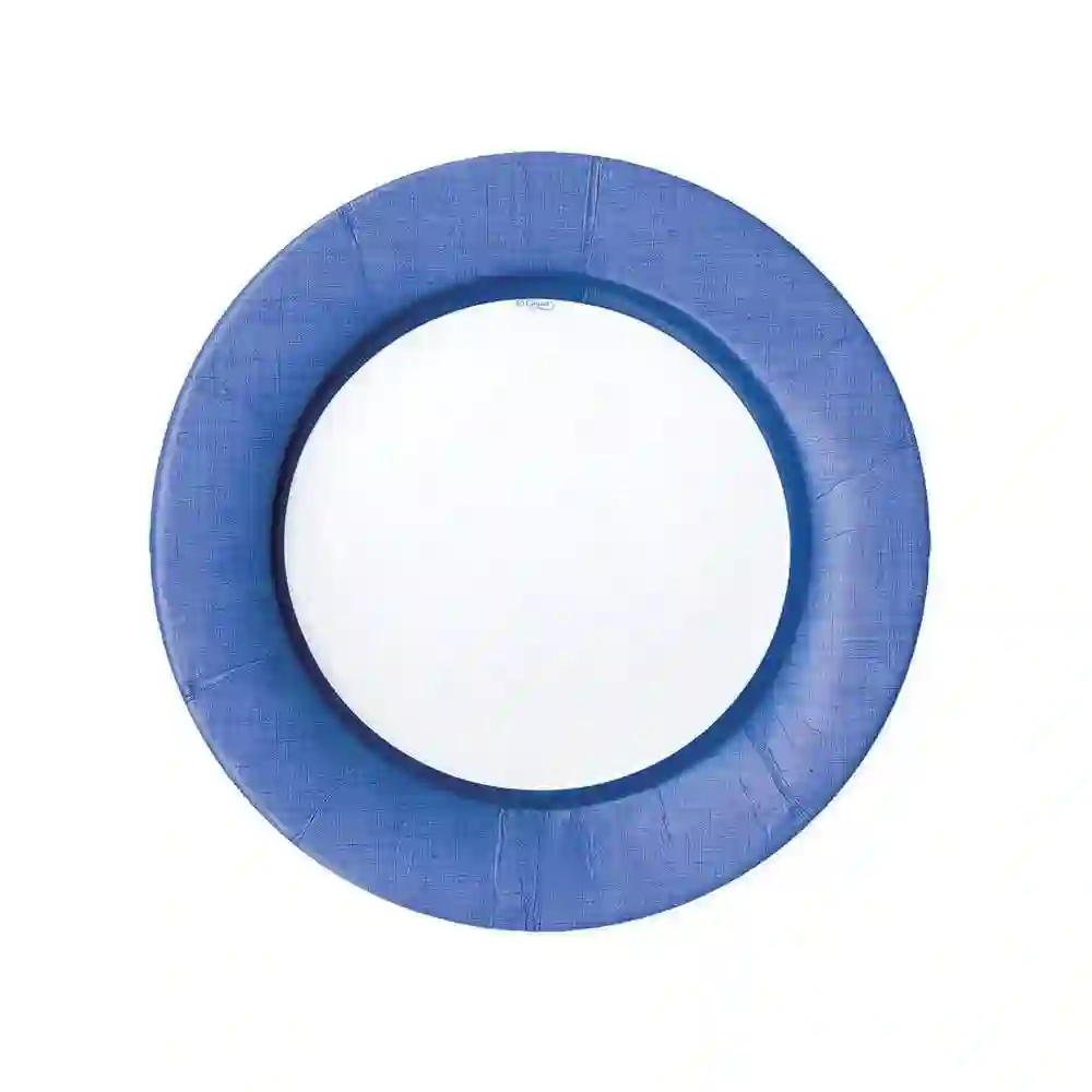Platos Pequeños Borde Azul - 8UD