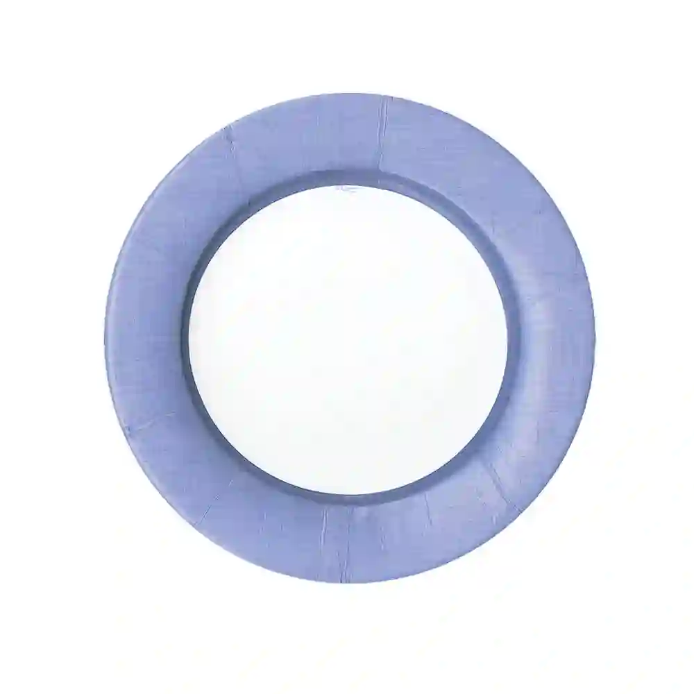 PLATOS PEQUEÑOS BORDE LILA- 8ud