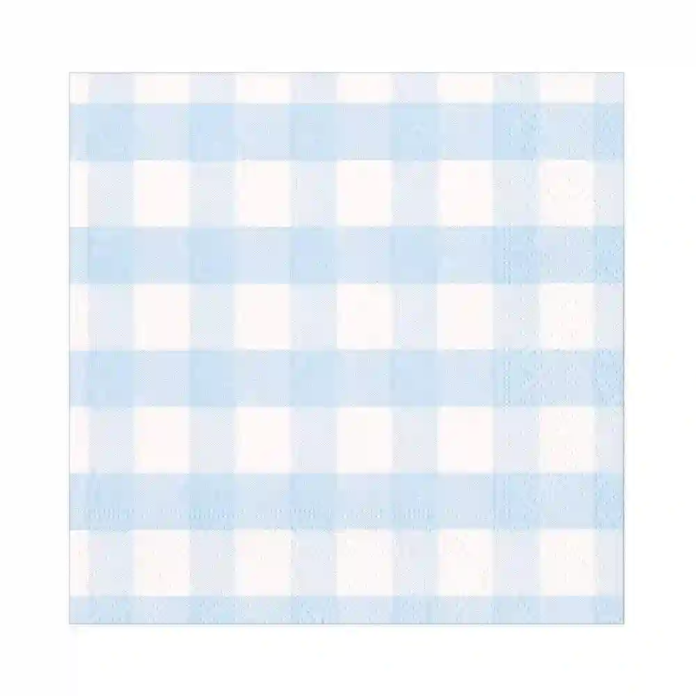 SERVILLETAS LUNCH VICHY AZUL CLARO - 20ud