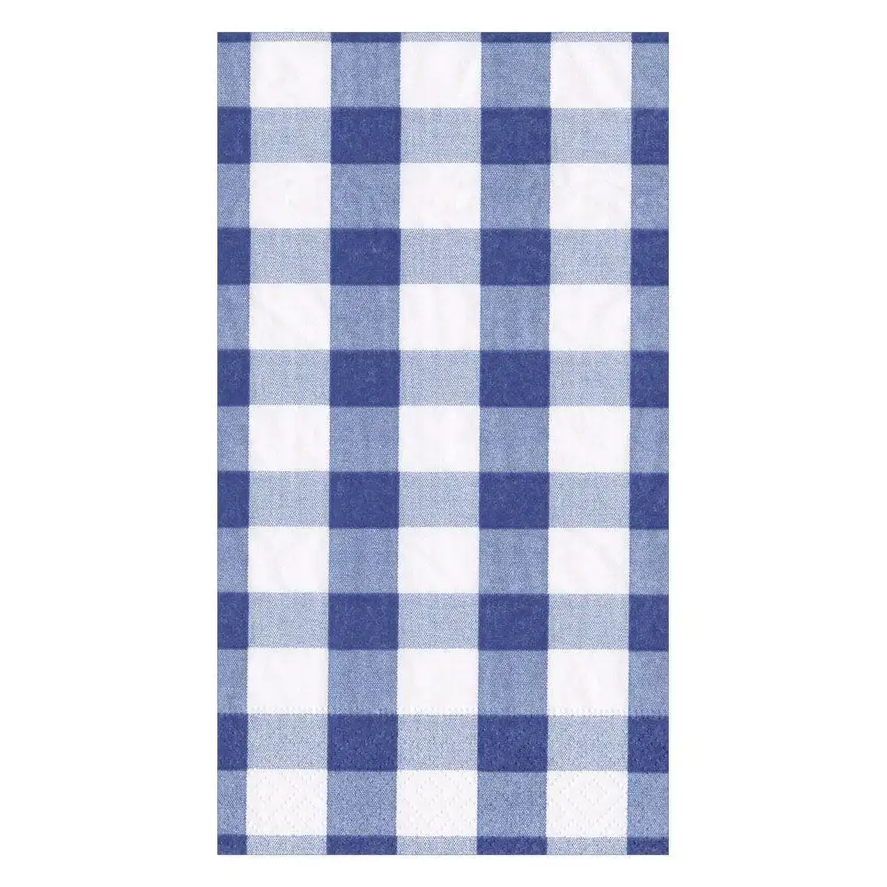 SERVILLETAS BUFFET VICHY AZUL - 15ud